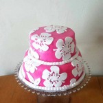 Pink Hibiscus cake