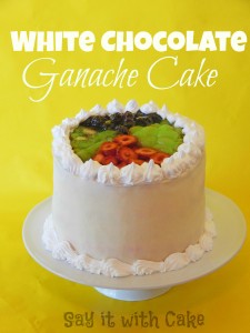 White Chocolate ganache cake