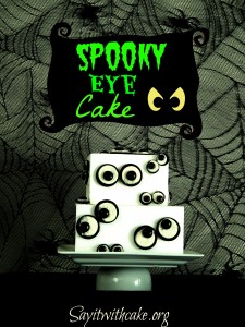 spooky eye halloween cake
