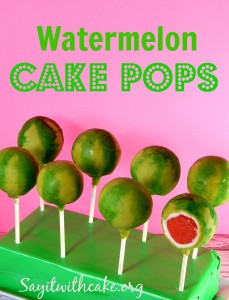 cakepops watermelon