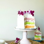 Passion fruit, Guava and Lime Chiffon Layer Cake