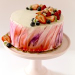 Triple Berry layer cake